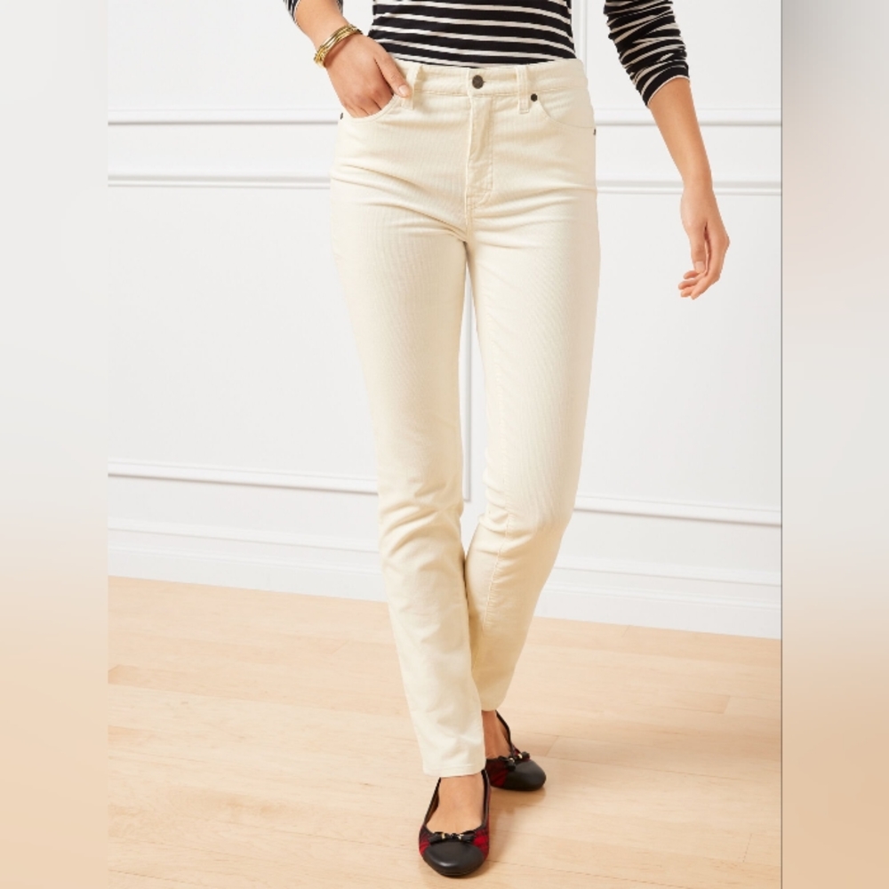Talbots Corduroy Straight Leg Pant 18WP Slimming
